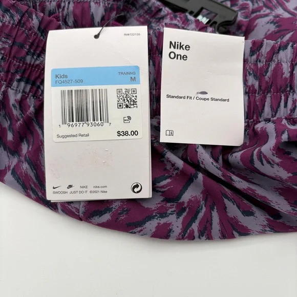 NWT Nike Kids' Dri-FIT One Woven High Rise VNR Training Shorts - Picture 5 of 6